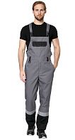 Полукомбинезон мужской рабочий летний для ИТР 'Виват' серо-черный